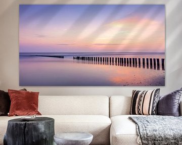 Ameland evening in pastel colours, Netherlands by Adelheid Smitt