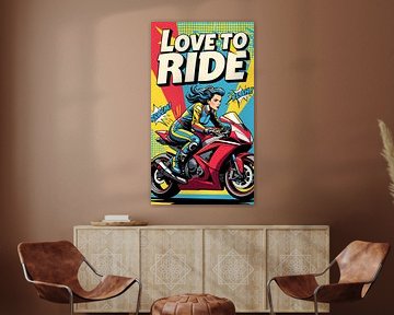 LOVE TO RIDE – Snel & Stoer, dame op sportmotor van Dennis Kuzee