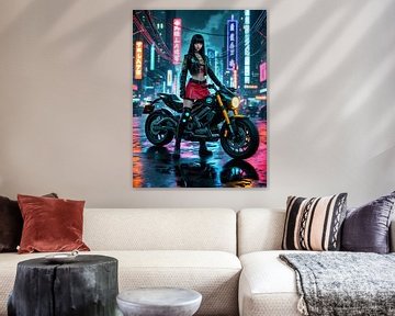 ville nocturne cyberpunk