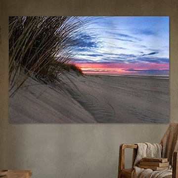 Seasickness thanks to sea view with dunes