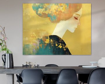 Gele Vrouw van ARTEO Schilderijen