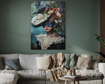 Vrouwenportret | Mysterieuze Dame Kunst