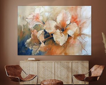 Abstract modern Bloemen art van Abstract Schilderij