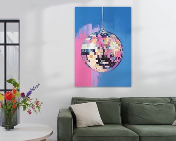Retro ritme: sprankelend discobal scherm van Niklas Maximilian