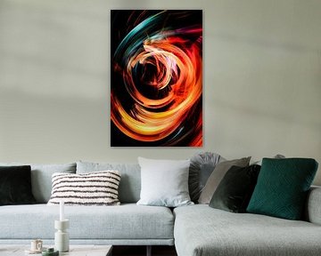 Abstracte kleurrijke dynamische vormen van Imperial Art House