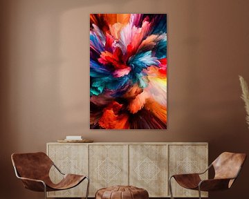 Levendige abstracte kleurrijke explosie van Imperial Art House