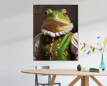 Froschkönig in barocker Pracht - Tierporträt mit königlichem Flair