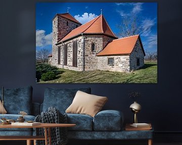 The church of St Michael on a hill near Gerbstedt in the district of Boesenburg by Andreas Völkel