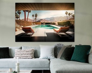 Privézwembad in Palm Springs van Philippe HUGONNARD