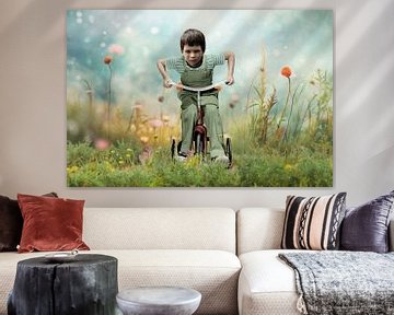 Bike Boy in Fantasyland van Marja van den Hurk