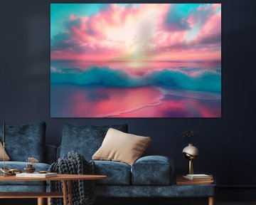 Oceaan Pastel van Philippe HUGONNARD