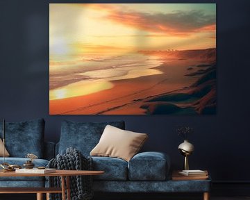 Zonsondergang over de Stille Oceaan van Philippe HUGONNARD