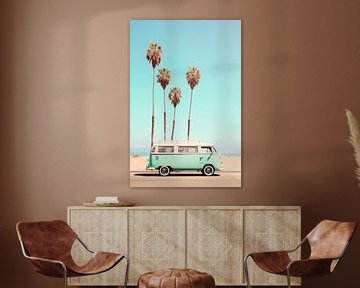 Bestelwagen in Venice Beach van Philippe HUGONNARD