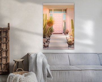 Roze ingang naar Palm Springs van Philippe HUGONNARD
