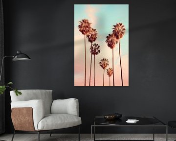 Westwood palmbomen in Los Angeles van Philippe HUGONNARD