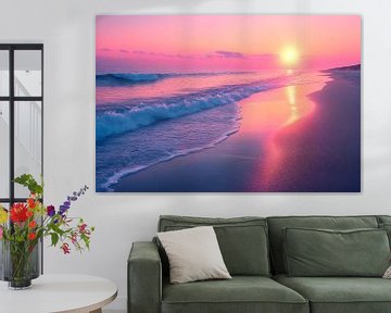 Violette zonsondergang van Philippe HUGONNARD
