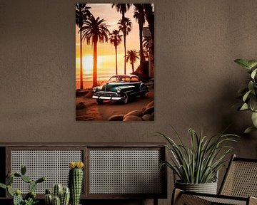 Vintage zonsondergang van Philippe HUGONNARD