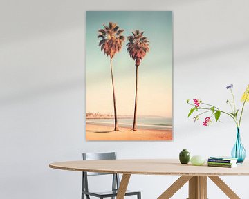 Zonsondergang in Malibu van Philippe HUGONNARD