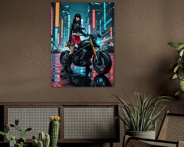 cyberpunk in nachtstad