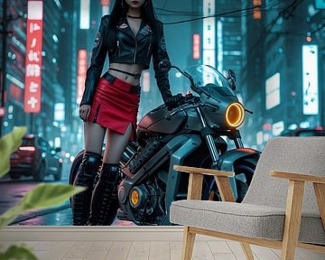 cyberpunk in nachtstad