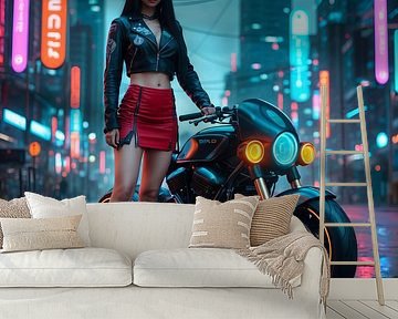 cyberpunk in nachtstad