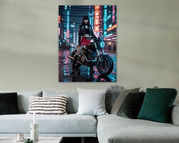 cyberpunk in nachtstad van hisam colours
