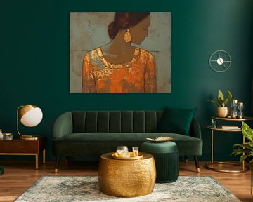Frauen-Silhouette | Rustikale Eleganz von Wunderbare Kunst