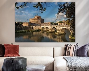 Castel San' Angelo (Engelenburcht), Rome van Martin de Bock