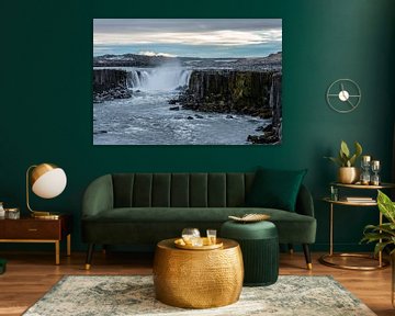 Selfoss – De kracht van de Jökulsá á Fjöllum van Gerry van Roosmalen