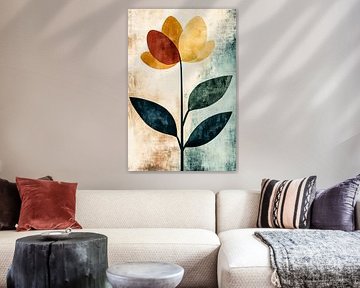 Abstract flower in modern style