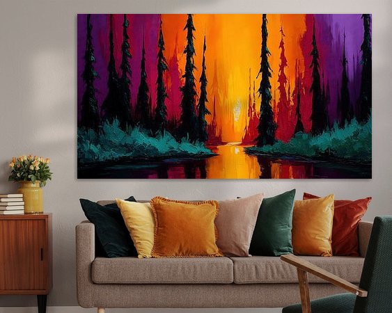 Example of the artwork in a room