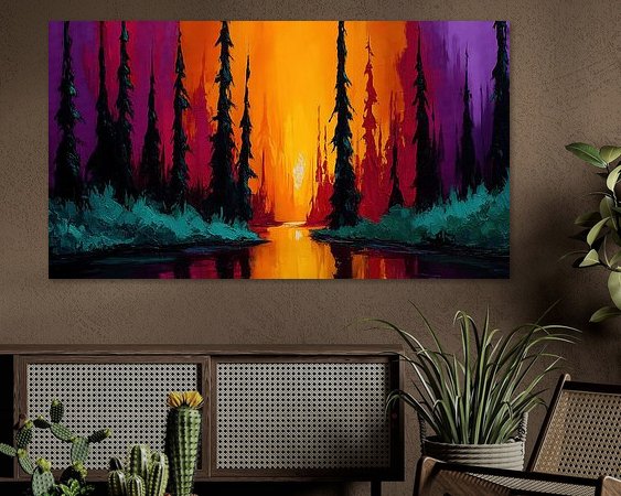 Example of the artwork in a room