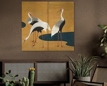 Kraanvogels, Suzuki Kiitsu (rechterpaneel)