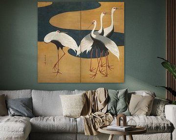 Kraanvogels, Suzuki Kiitsu (linker paneel)