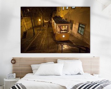 Nostalgia on rails - the Elevador da Bica by night by WeltReisender Magazin