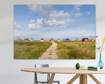 Strandhuisjes op Vesterstrand Æro van Sander Groenendijk