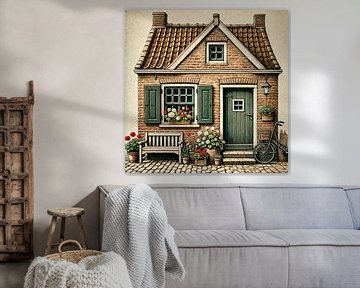 Hollands huisje van Marijke Trienekens