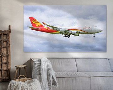 Yangtze River Airlines Boeing 747-400 vrachtvliegtuig. van Jaap van den Berg