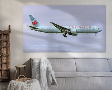 Landende Air Canada Boeing 767-300. van Jaap van den Berg