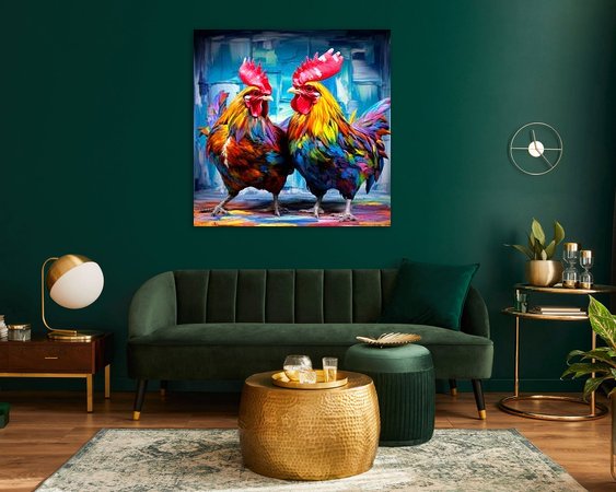 Example of the artwork in a room