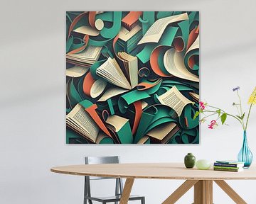 Grillig boek & stempel; letterpatroon van Vythryd Arts