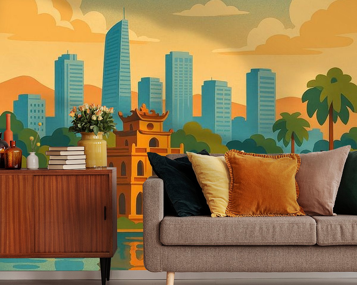 Example of the artwork in a room