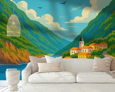 Example of the artwork in a room