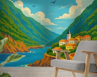 Example of the artwork in a room