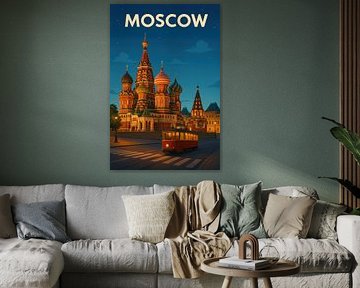 Moscow by Poster Art Shop
