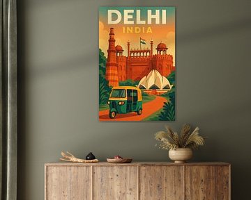 New Delhi sur Poster Art Shop