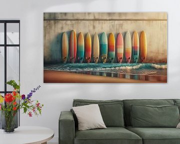 Beach Surfing by Sabine Wagner