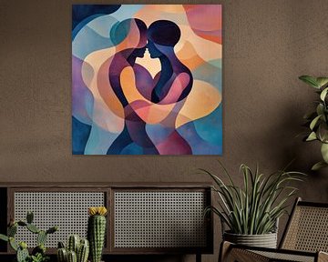 Liefde in vormen kleurrijk van TheXclusive Art