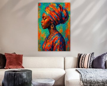 Strength and Colourfulness - Portrait of an African Woman by But First Framing