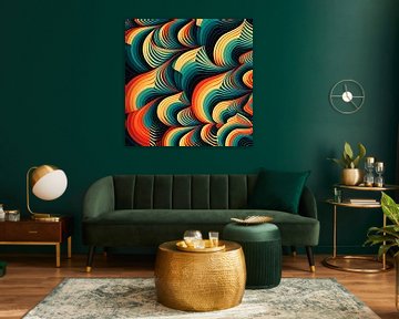 Abstract wave pattern by Vythryd Arts